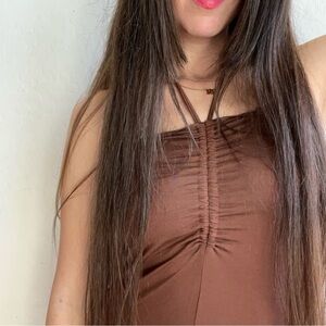 I.am.Gia brown midi dress